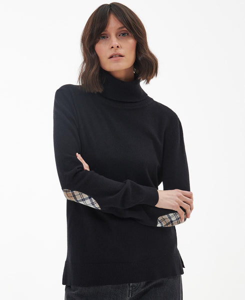 Dolcevita Donna misto lana Pendle Nero Barbour- Francavilla Moda